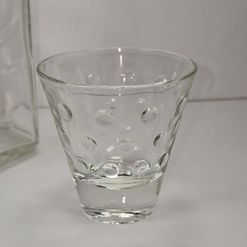1960s Harper GLASS LIQUOR DECANTER Whiskey Bourbon 2 Glasses MID CENTURY MODERN - Picture 16 of 23