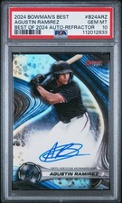 2024 BOWMAN'S BEST BEST OF 2024 AUTOS REFRACTOR #B24ARZ AGUSTIN RAMIREZ PSA 10