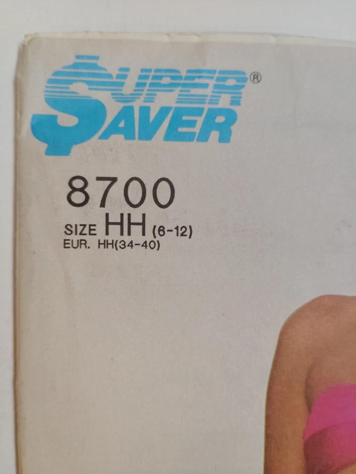 Simplicity Super Saver 8700 Bikini Hi Swimsuit Sewing Pattern Ladies 6-12 VTG UC - Image 2 of 4