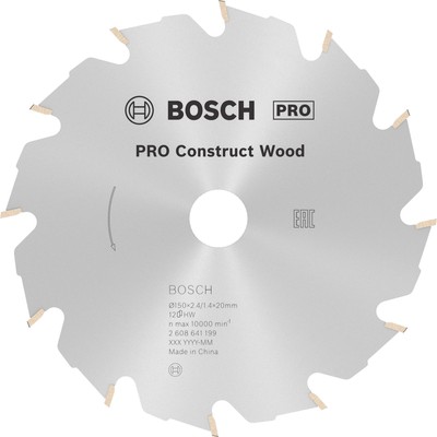 Bosch PRO Construct Wood Kreissägeblatt 150 x 2,4 x 20 mm - 2608641199