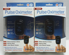 Lot of 2 Smart Pulse Oximeter Relaxation Coach with Bluetooth Model OX200 NEW