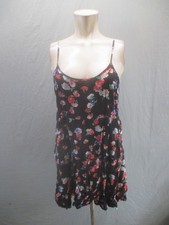 Xhilaration Size S Womens Multicolor Floral Ruffle Strappy Summer Dress 833