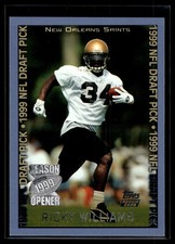 Ricky Williams 1999 Topps Season Opener Rookie Card #329. rookie card picture