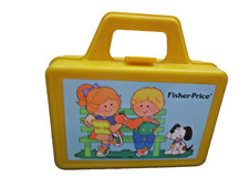 Vintage 90  s Fisher Price Fun With Food Play Time Set Lunchbox Thermos and Foods