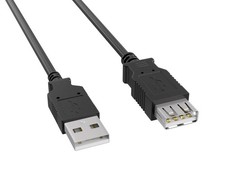 USB 2.0 Type A Male to Female Extension Cable - 1ft / 3ft / 6ft / 10ft / 15ft