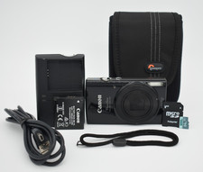 Canon PowerShot ELPH 190 IS Black Digital Camera 20MP 10X Zoom Wi-Fi - Tested