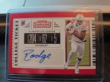 2019 CONTENDERS DRAFT PICKS DEMARKUS LODGE AUTO OLE MISS REBELS #153 D26