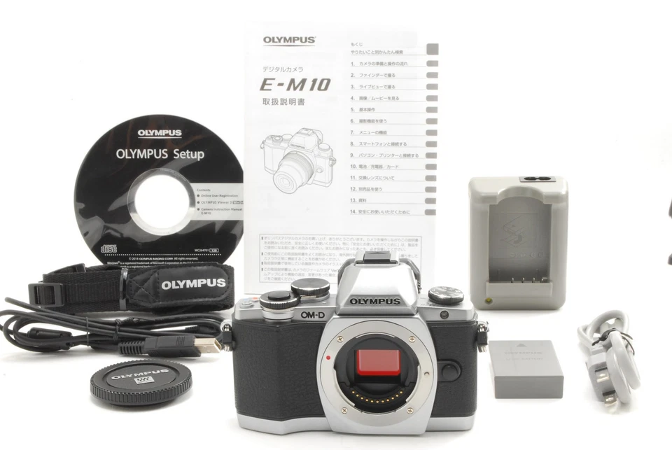 [Mint] Olympus OM-D E-M10 Body Silver Mirrorless Camera 823 Clicks from JPN #536 - Image 2 of 4