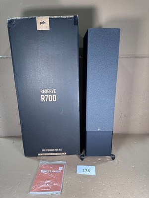DAMAGED POLK AUDIO RESERVE R700 BLACK SINGLE SPEAKER #175