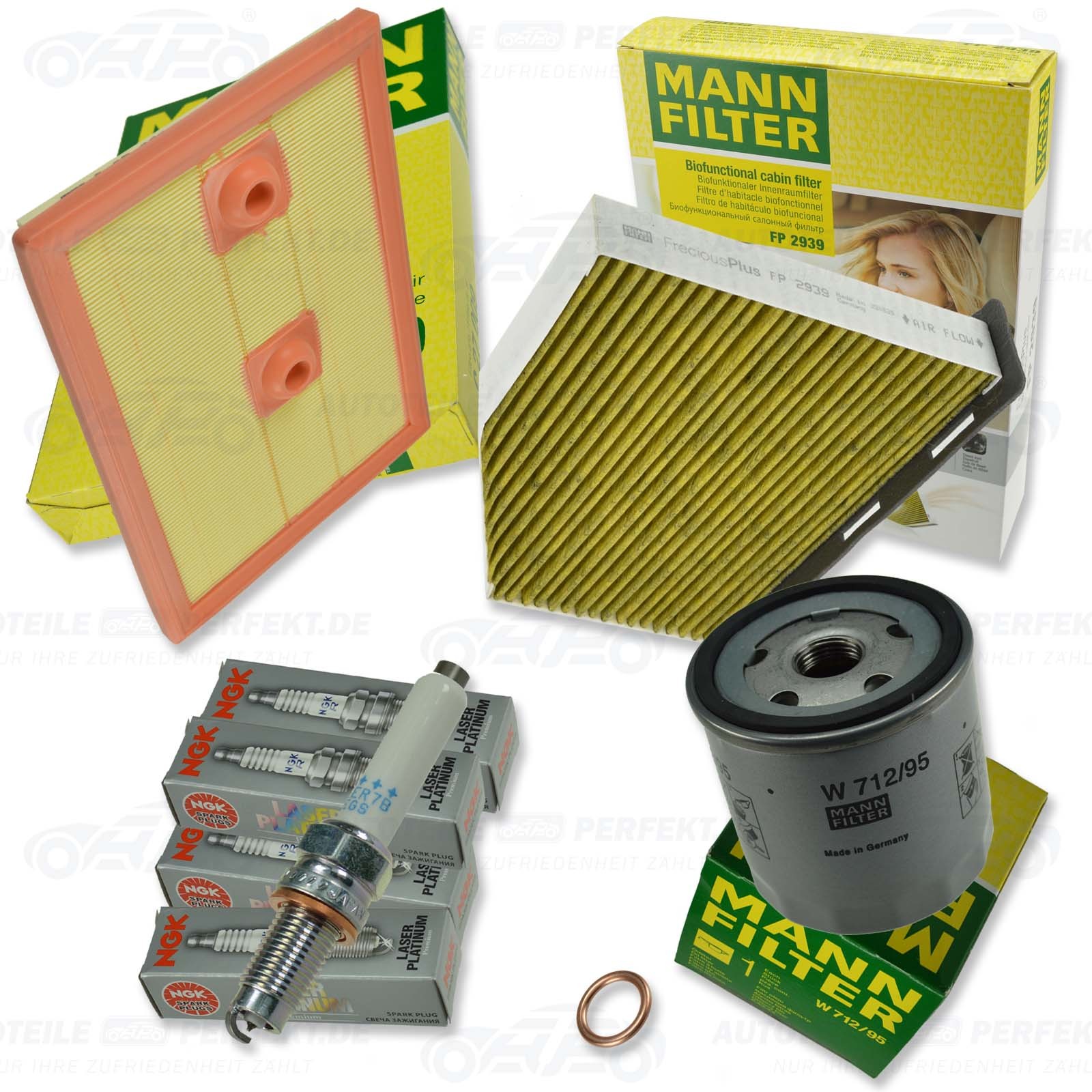 Mann Filtersatz Wartungspaket Kit M (Ab) Audi Seat Skoda Vw 1,2 1,4Tfsi Ab2015-image