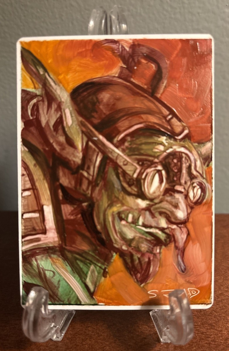 MTG Goblin Welder Signed Painted Scott M Fischer Artist Proof