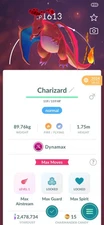 Dynamax Charizard ( Charmander Evolution ) Pokémon Tr@de GO