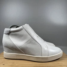 Vionic Emery Slip-on Wedge Comfort Shoe Women's White Gray Size 9.5 Ankle Bootie