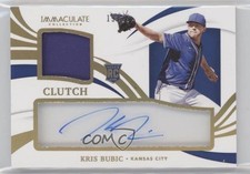 2021 Immaculate Clearly Clutch Rookie Materials Gold 15/25 Kris Bubic Auto 0c6