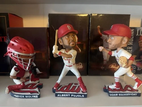 St. Louis Cardinals Bobblehead Yadier Molina Albert Pujols Adam Wainwright MLB