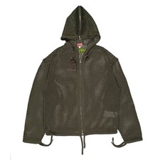 Kenzo Cotton Mesh Knitted Hooded Sweatshirt, Size Large