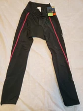 Women's Nuckily Cycling Long Bike Pants Black Tights Breathable Padded Pants XL