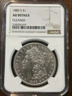 1889-S San Francisco Morgan Silver Dollar. AU Details