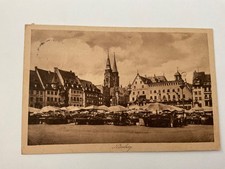1910 Nuremberg Hauptmarkt Market Square Vintage Postcard rare