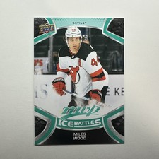 MILES WOOD 2021-22 UD MVP ICE BATTLES PARALLEL #154 NEW JERSEY DEVILS
