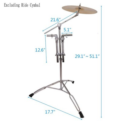 New Cymbal Boom Stand Drum Hardware Percussion Double Braced Tripod Holder
