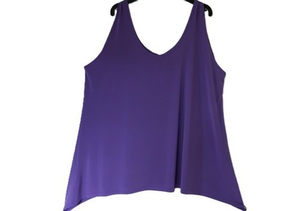MAGNA Zipfel Long Top Trägertop Basic 56-58 (6) Lagenlook flieder