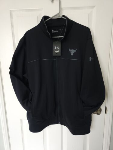 NWT Under Armour Men's Project Rock Knit Track Jacket 1357199-001 - MEDIUM