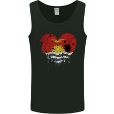 Love Kiribati Flag Day Football Mens Vest Tank Top