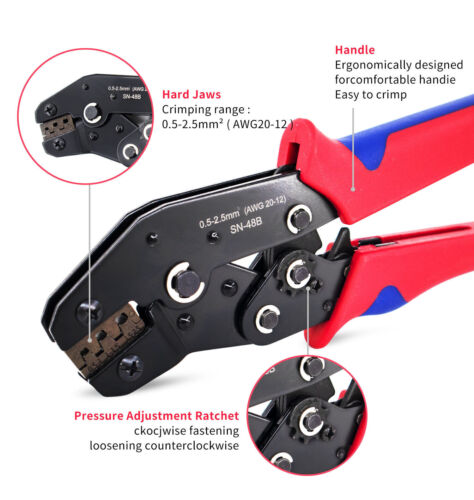 900/720Pcs Male & Female Quick Splice Spade Wire Connectors Crimp Terminals Kits - Picture 46 of 58