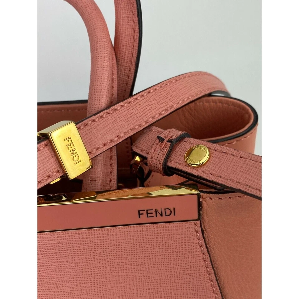FENDI Vitello Elite Flamingo Petite 2Jours soft pink Ecstasy Hand Bag Ebay Live - Image 2 of 4