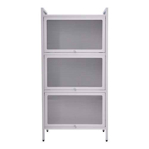 Metal Storage Cabinet Bookcase Book Shelf 3-Door File Cabinet Organizer Cupboard - Picture 13 of 70