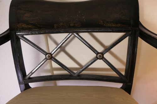 CHINOISERIE REGENCY DESK SIDE CHAIR INTERIOR CRAFTS CHICAGO - Picture 17 of 24