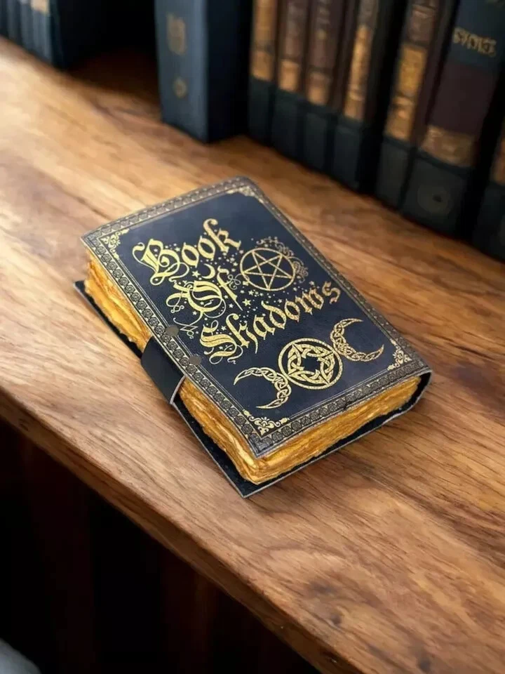 Leather Book of Shadows Grimoire Journal Magical Spell Notebook - Image 4 of 4