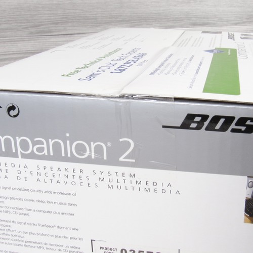 Bose Companion 2 Desktop Laptop PC Computer Speaker System Speakers Silver NEW - Picture 9 of 12