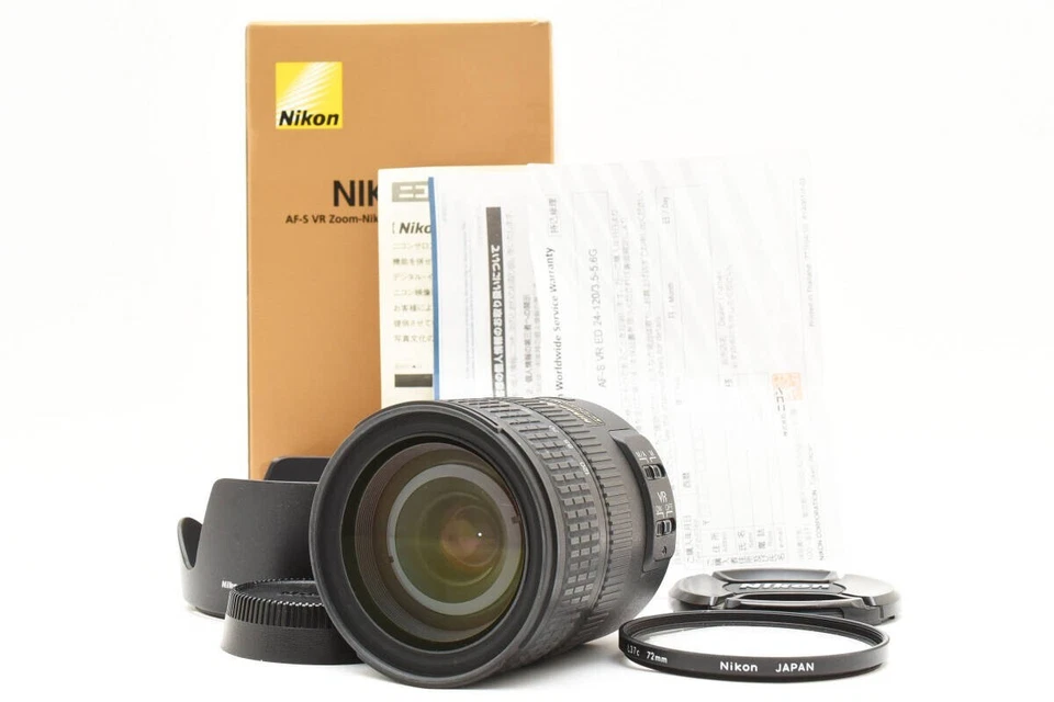 Lente Nikon AF-S VR Zoom-Nikkor 24-120 mm f/3,5-5,6 IF ED con parasol como nueva Japón Foto 2 de 4