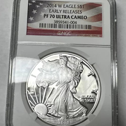 2014-W Proof American Silver Eagle Early Releases NGC PF 70 Ultra Cameo