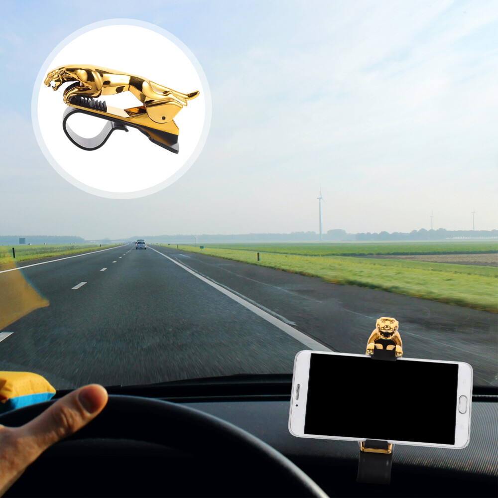 Car Phone Mount Phone Buckle Car Bracket Smartphone Car Stand-image