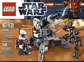 Lego Elite Clone Trooper & Commando Droid Battle Pack 9488 Star Wars  Set
