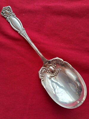Wm A Rogers Oneida Silverplate Warwick Monogram R Casserole Spoon 8 7/8''