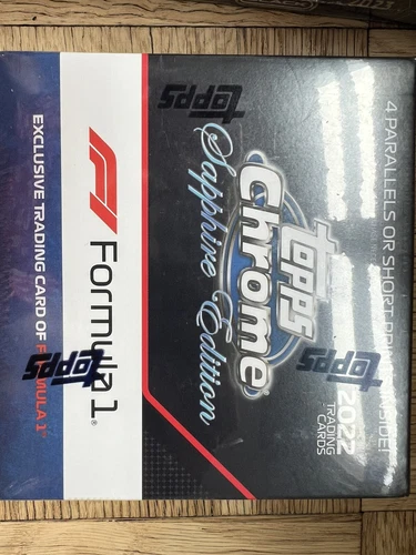 2022 Topps Formula 1 Chrome Sapphire Sealed Hobby Box F1 Racing Auto Parallel