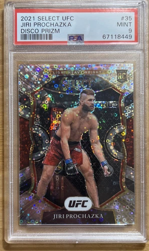 2021 Panini Select UFC Jiri Prochazka Disco RC PSA Mint 9 #35 Great investment!