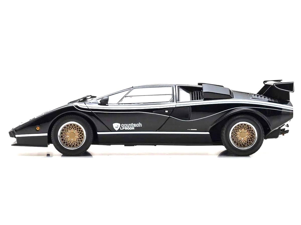 LAMBORGHINI COUNTACH LP 500R BLACK 1/18 DIECAST MODEL CAR BY