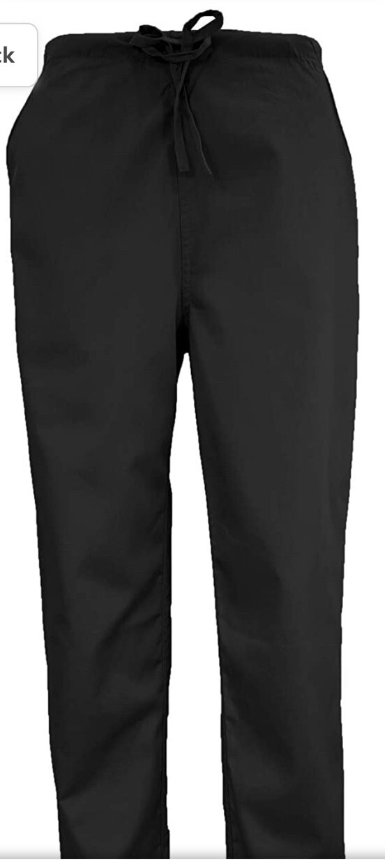 Medical Scrubs Full Set NATURAL UNIFORMS Unisex Sz 4X Black NWT eBay