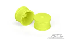 NEW Pro-Line 1/10 Velocity 2.2" 12mm Hex Rear Wheels Yellow (2)