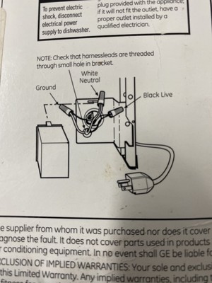 ge dishwasher plug
