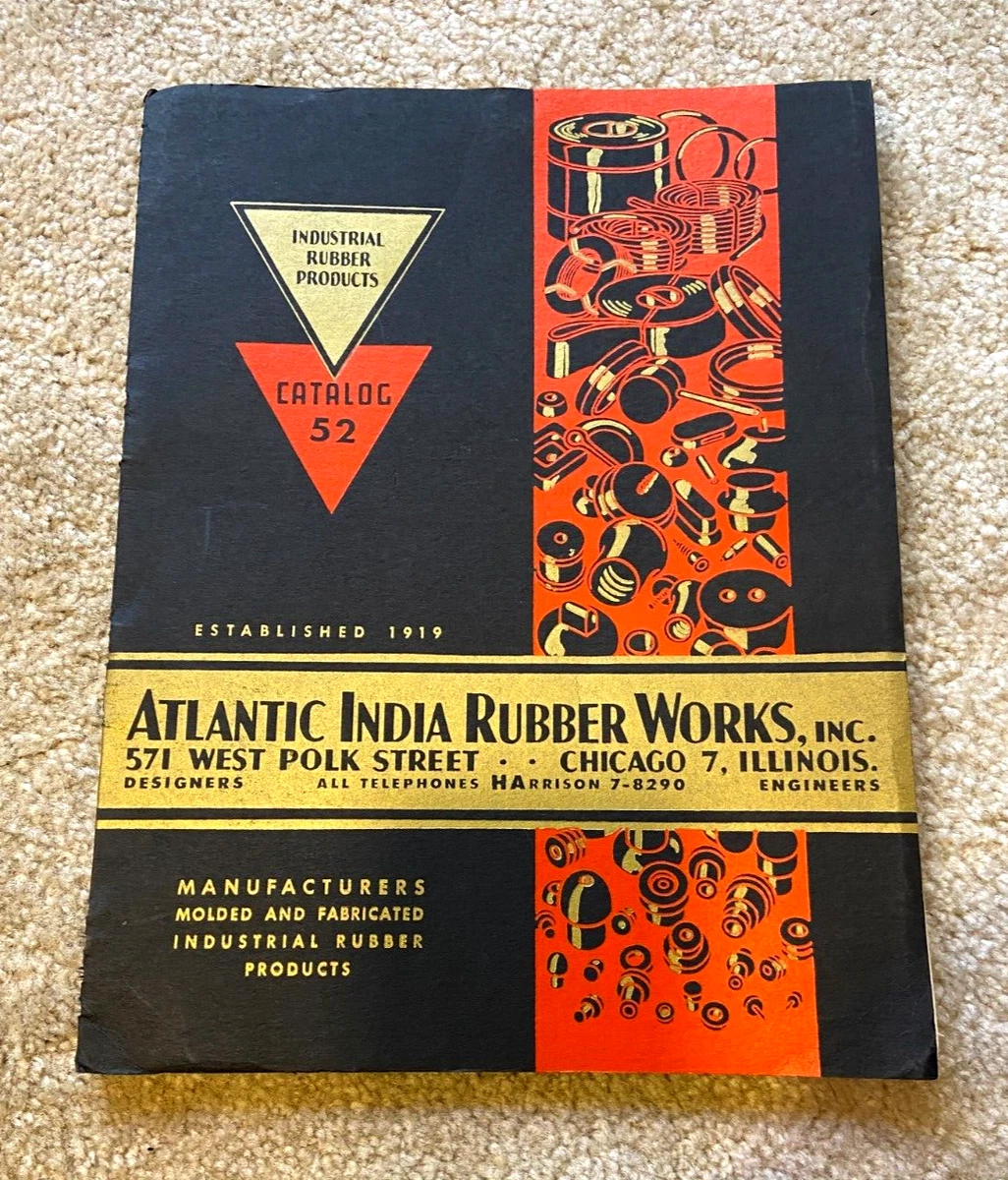 Vintage 1957 Atlantic India Rubber Works Catalog 52 Industrial Rubber Products