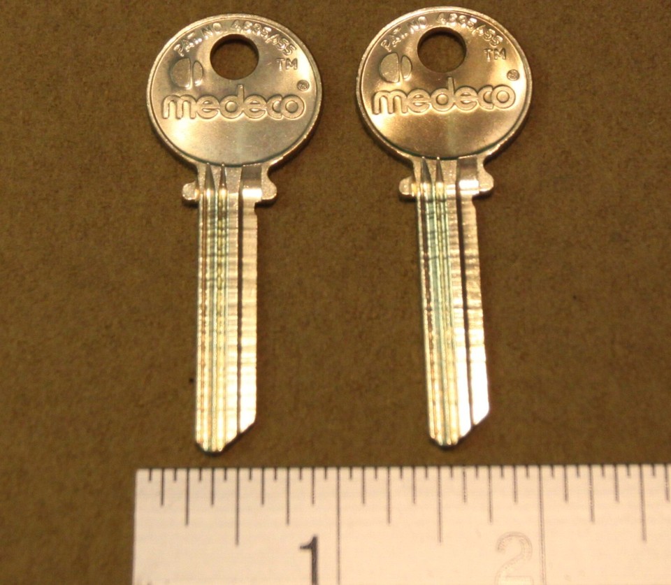 Medeco key blanks uncut qty of 2 for 1 price genuine keys New eBay