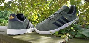 Adidas Originals Homme Gazelle Fashion Baskets Vert Noir Neuf ...