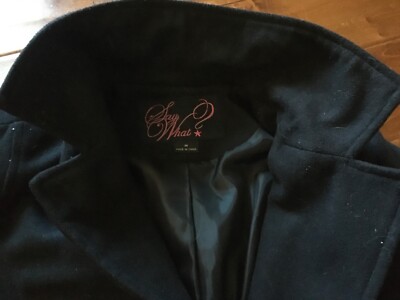 Say What - Youth Girl's Black Coat Medium