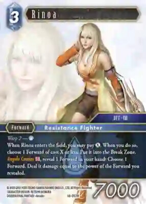 Near Mint FFTCG Rinoa - 18-097R Resurgence of Power Final Fantasy